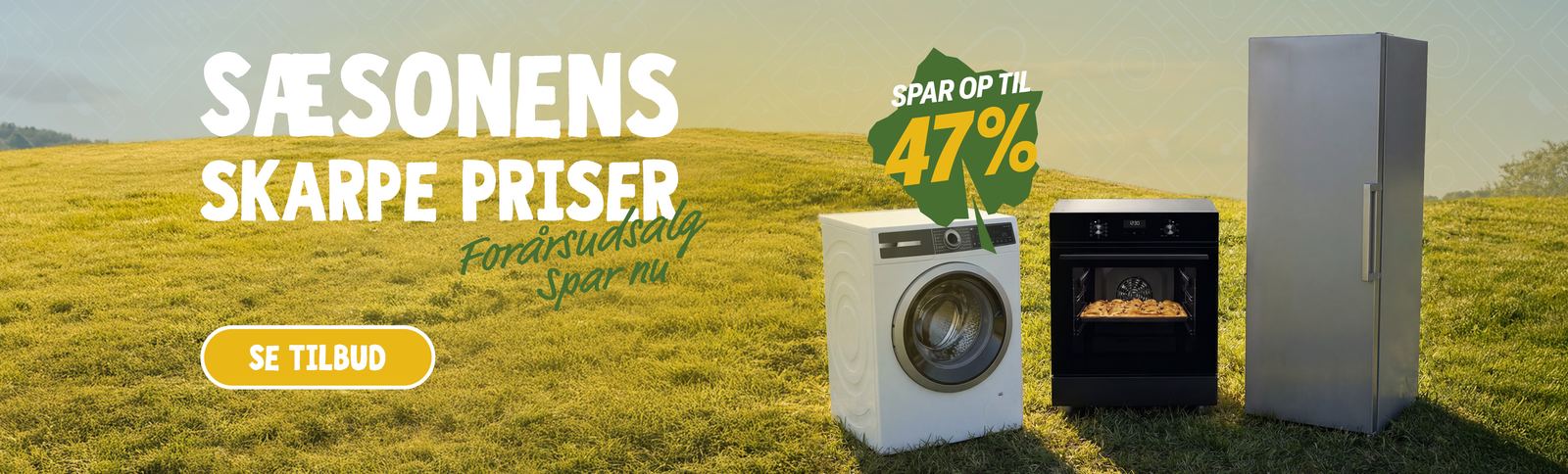 Webshop-hero: Sæsonens skarpe priser — Forårsudsalg, spar op til 47%